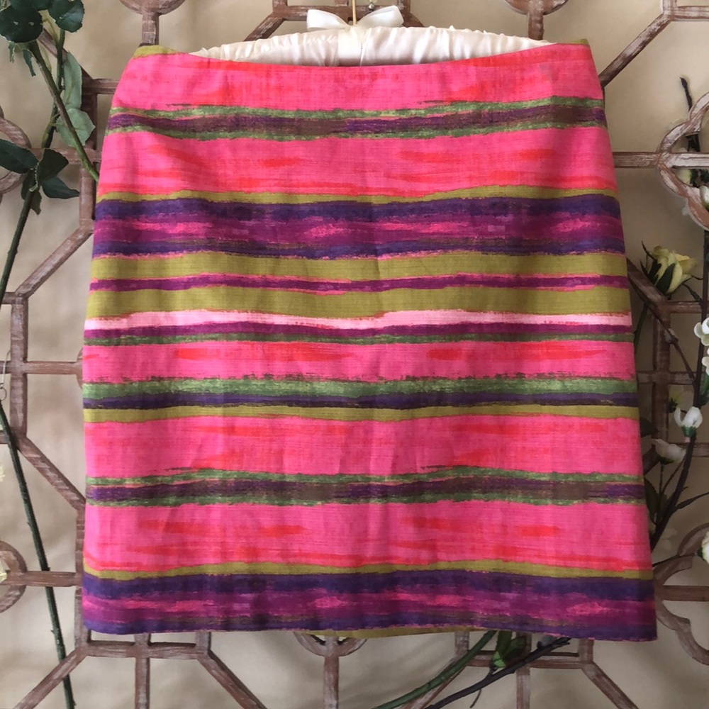 NWT Ann Taylor Pink Striped skirt